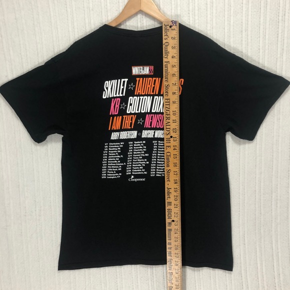 Winter Jam 22 Concert Tour T-Shirt Christian Music Black Delta Size Large - Picture 7 of 8